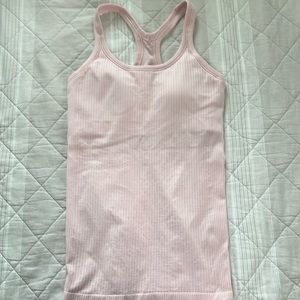 Lululemon ebb to street tank size 4 in flush pink